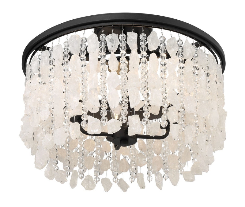 Minka-Lavery 6703-66 Four Light Semi Flush Mount, Sand Coal