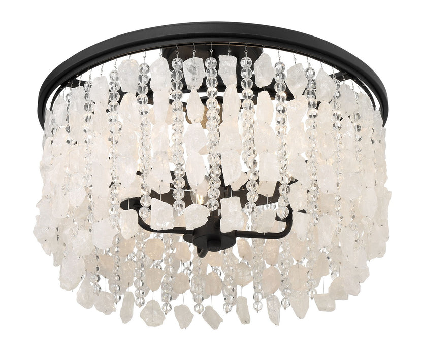 Minka-Lavery 6703-66 Four Light Semi Flush Mount, Sand Coal
