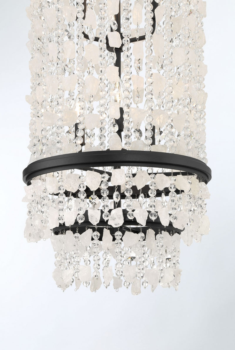 Minka-Lavery 6704-66 Six Light Foyer Pendant, Sand Coal