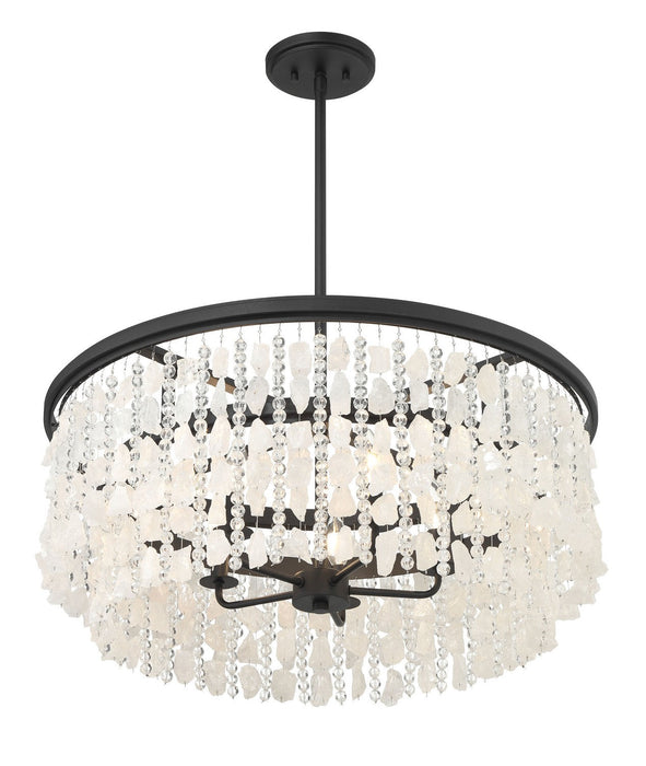 Minka-Lavery 6705-66 Five Light Chandelier, Sand Coal (Display - Final Sale)