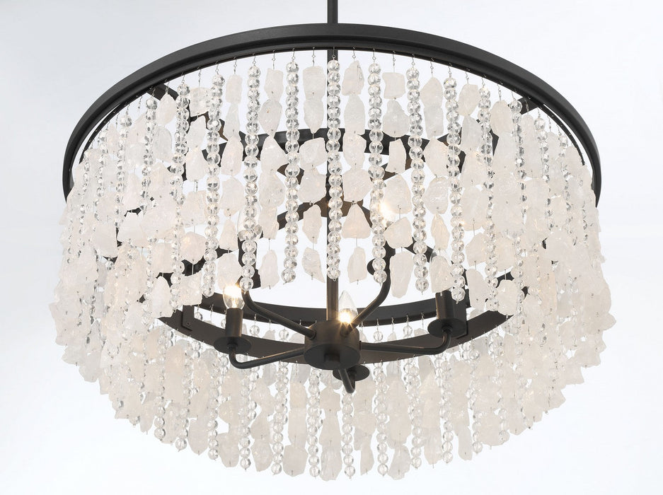 Minka-Lavery 6705-66 Five Light Chandelier, Sand Coal (Display - Final Sale)