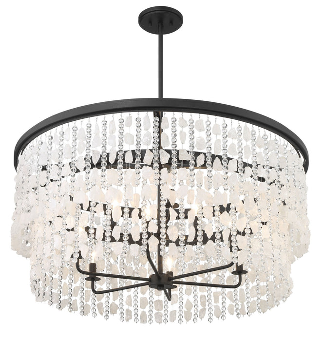 Minka-Lavery 6706-66 Nine Light Chandelier, Sand Coal