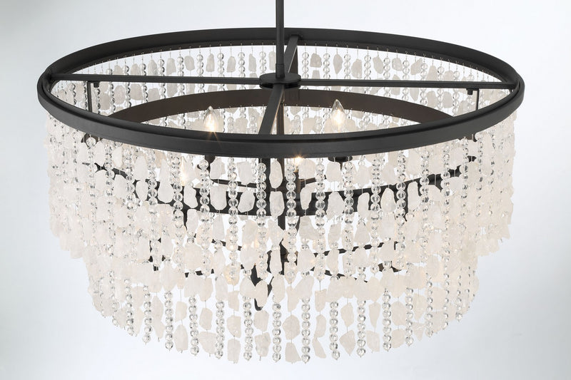 Minka-Lavery 6706-66 Nine Light Chandelier, Sand Coal