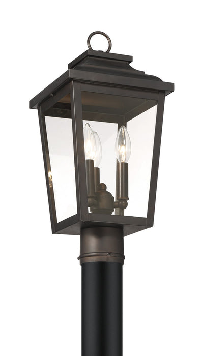 Minka-Lavery 72176-189-C Three Light Post Mount, Chelesa Bronze