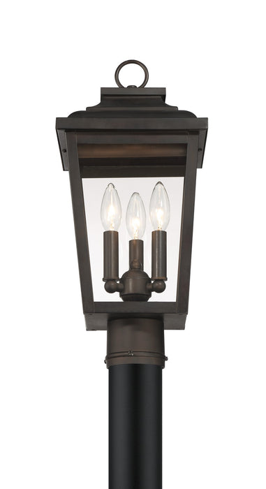 Minka-Lavery 72176-189-C Three Light Post Mount, Chelesa Bronze