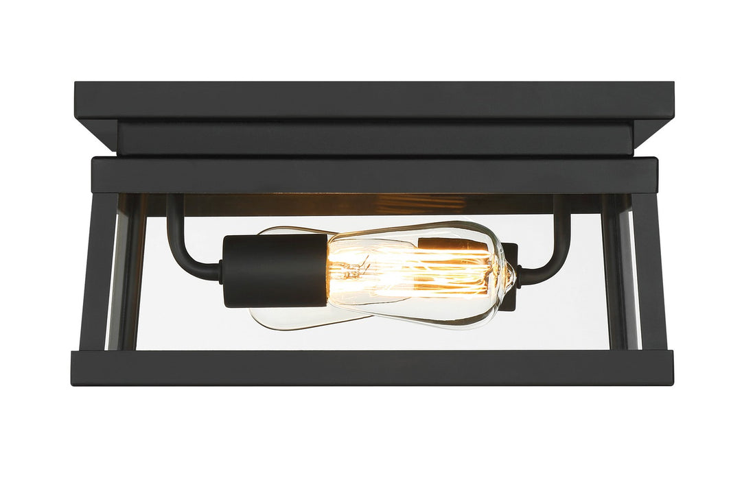 Minka-Lavery 73217-66A Two Light Outdoor Flush Mount, Coal