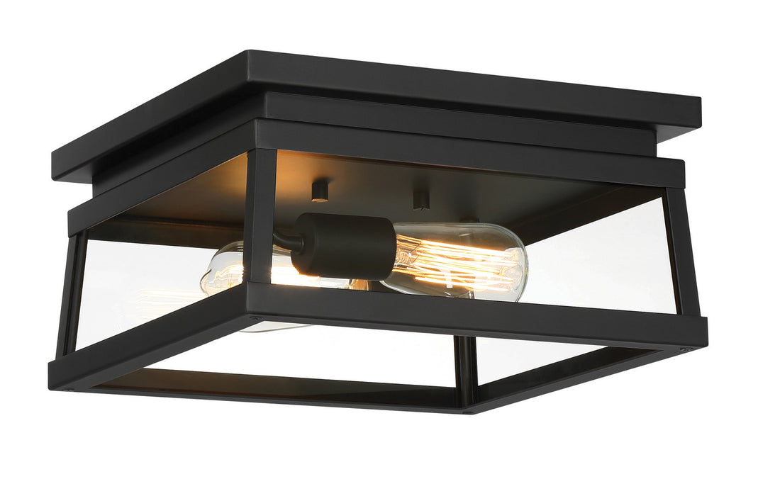 Minka-Lavery 73217-66A Two Light Outdoor Flush Mount, Coal