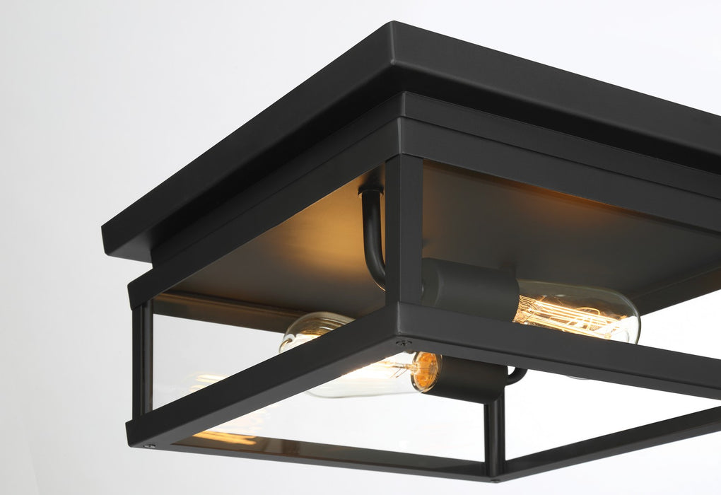 Minka-Lavery 73217-66A Two Light Outdoor Flush Mount, Coal