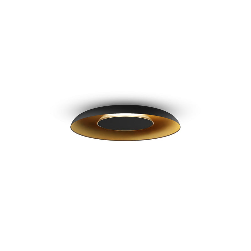 Koncept RMW-09-SW-MTB-HW+18BD-MBG LED Wall Sconce, Matte Black w/ Gold