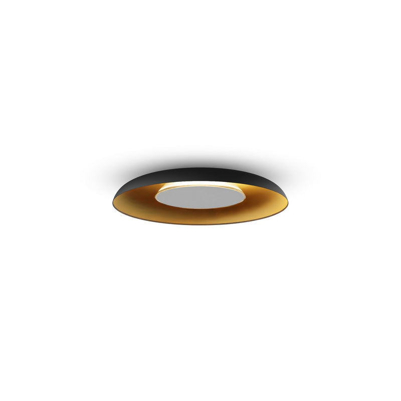 Koncept RMW-09-SW-MWT-HW+18BD-MBG LED Wall Sconce, Matte Black w/ Gold