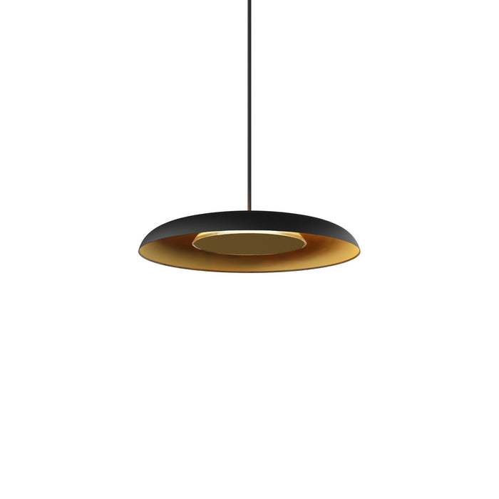 Koncept RMW-09-SW-BRS-HW+18BD-MBG LED Wall Sconce, Matte Black w/ Gold