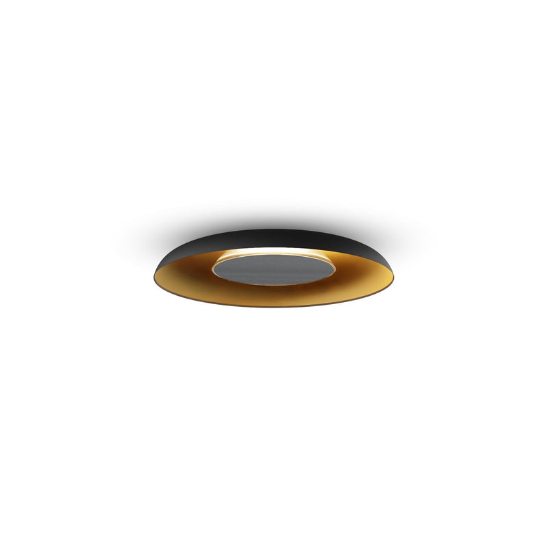 Koncept RMW-09-SW-BNI-HW+18BD-MBG LED Wall Sconce, Matte Black w/ Gold