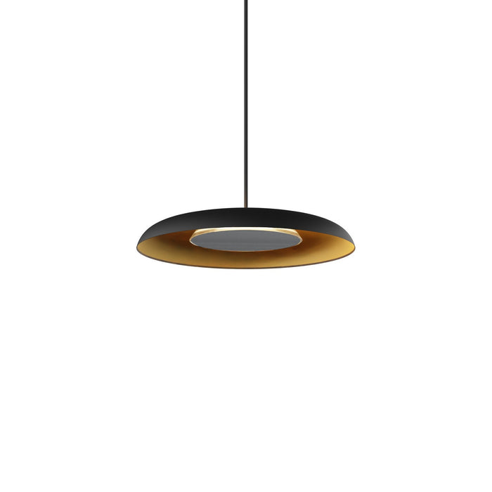 Koncept RMW-09-SW-BNI-HW+18BD-MBG LED Wall Sconce, Matte Black w/ Gold