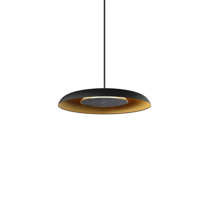 Koncept RMW-09-SW-CCF-HW+18BD-MBG LED Wall Sconce, Matte Black w/ Gold