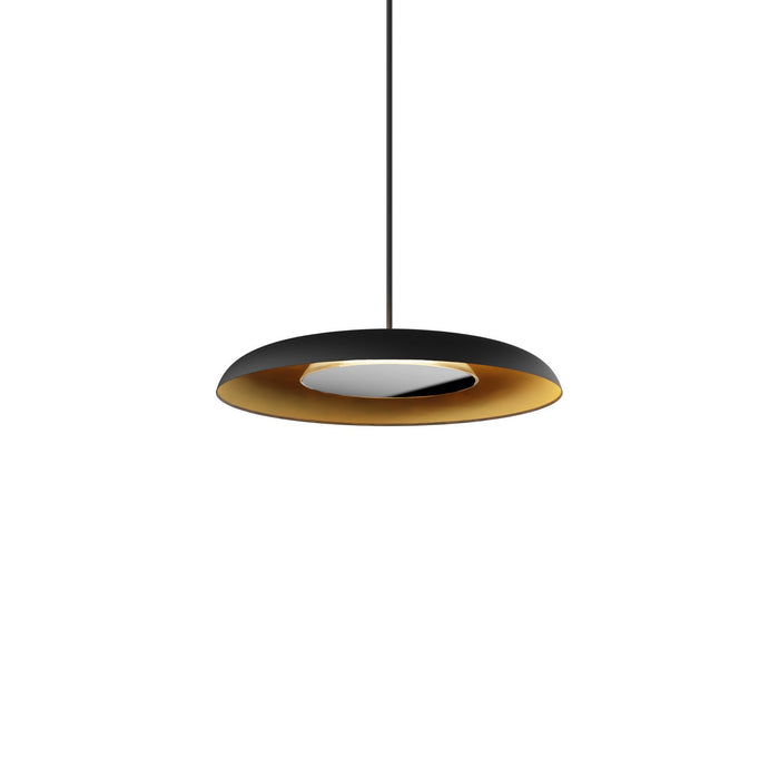 Koncept RMW-09-SW-CRM-HW+18BD-MBG LED Wall Sconce, Matte Black w/ Gold