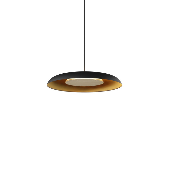 Koncept RMW-09-SW-WOK-HW+18BD-MBG LED Wall Sconce, Matte Black w/ Gold