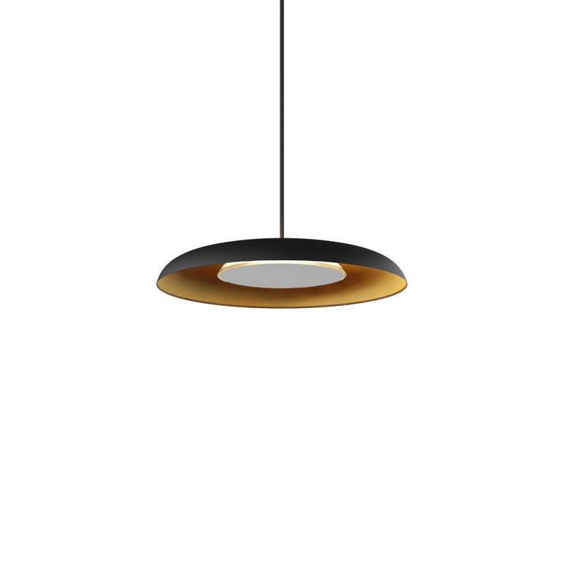 Koncept RMW-09-SW-PTB-HW+18BD-MBG LED Wall Sconce, Matte Black w/ Gold