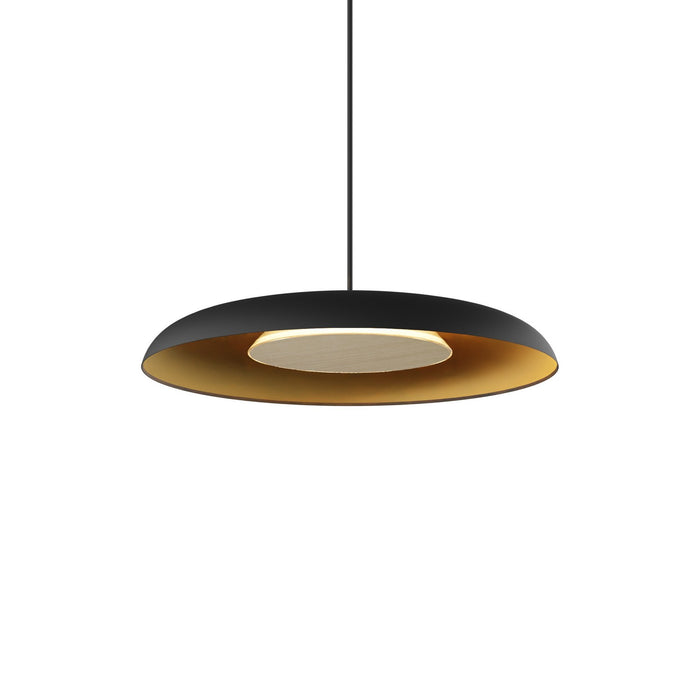 Koncept RMW-12-SW-WOK-HW+24BD-MBG LED Wall Sconce, Matte Black w/ Gold