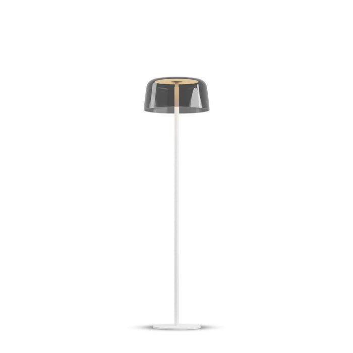 Koncept YUF-SW-MWT+SDGY LED Floor Lamp, Matte White