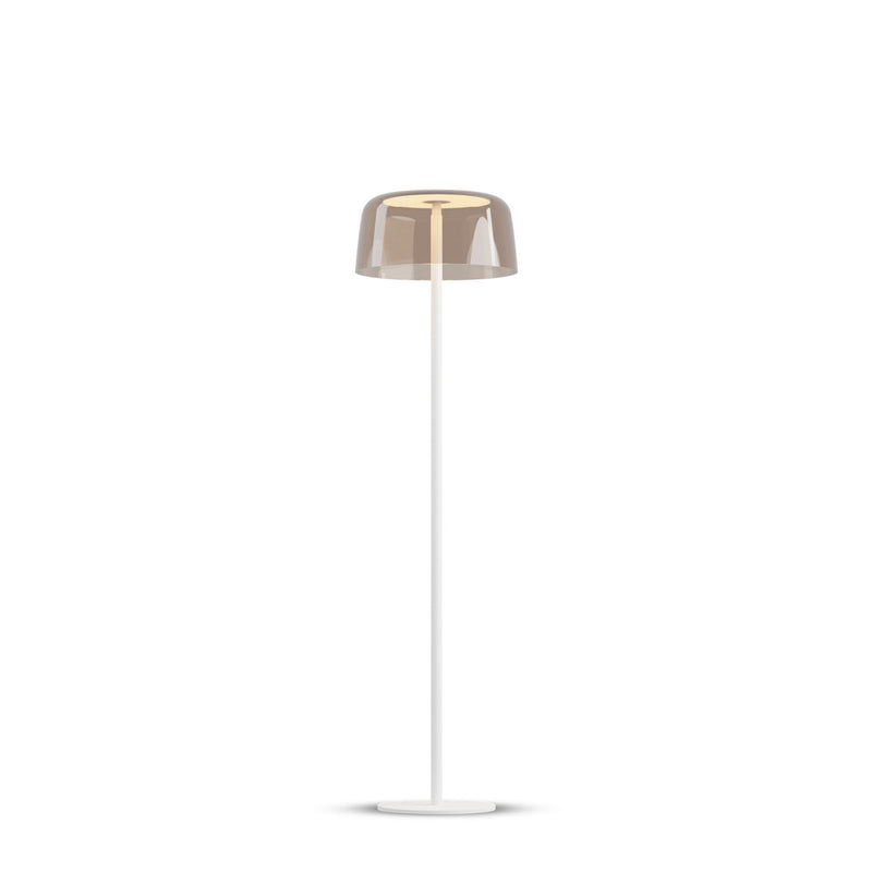 Koncept YUF-SW-MWT+STEA LED Floor Lamp, Matte White