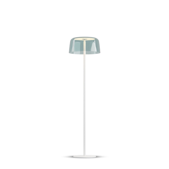 Koncept YUF-SW-MWT+SBLU LED Floor Lamp, Matte White