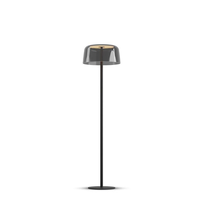 Koncept YUF-SW-MTB+SDGY LED Floor Lamp, Matte Black