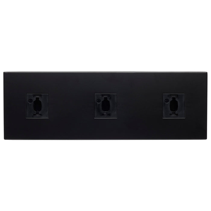 Nuvo Lighting TP253 Triple Monopoint Adapter, Black