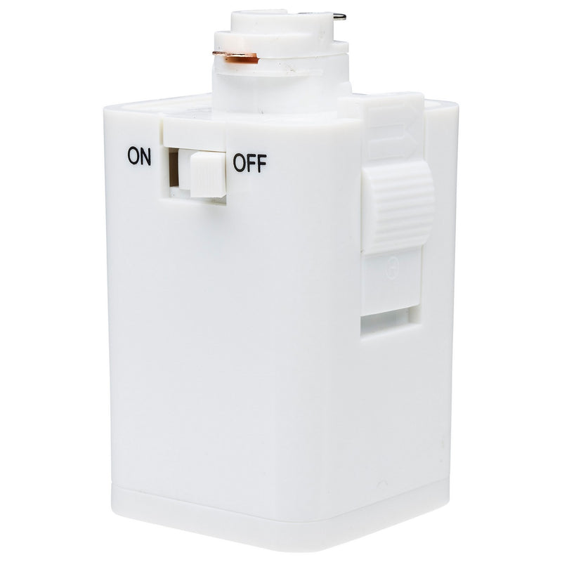 Nuvo Lighting TP256 Outlet Track Adapter, White