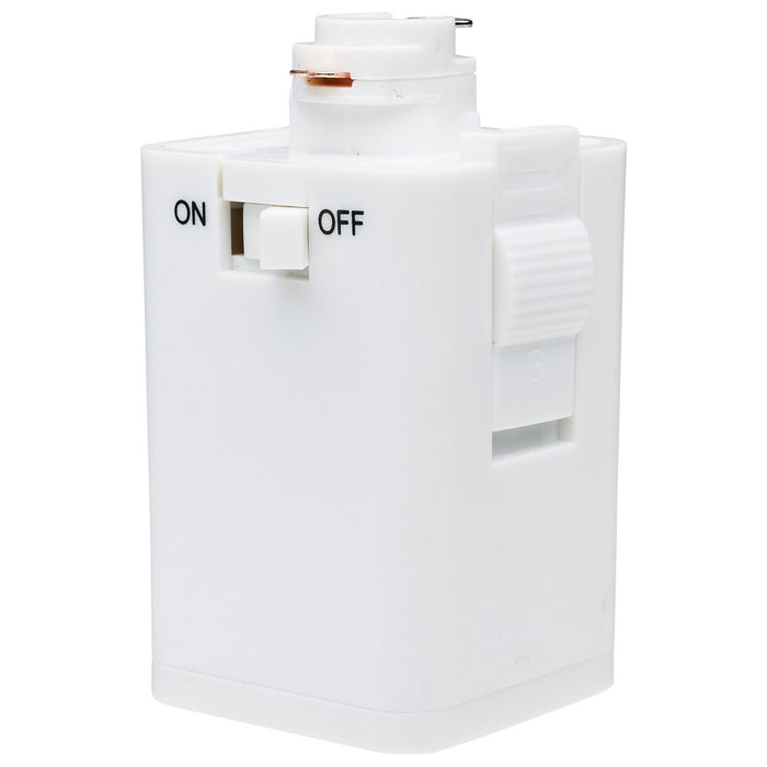 Nuvo Lighting TP256 Outlet Track Adapter, White