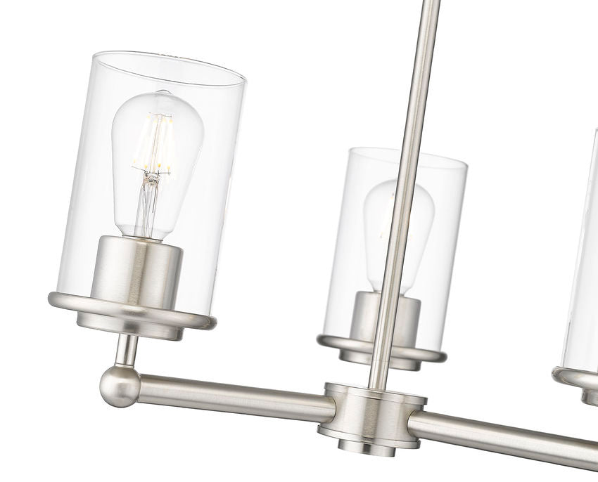 Z-Lite 742-3BN Three Light Chandelier, Brushed Nickel