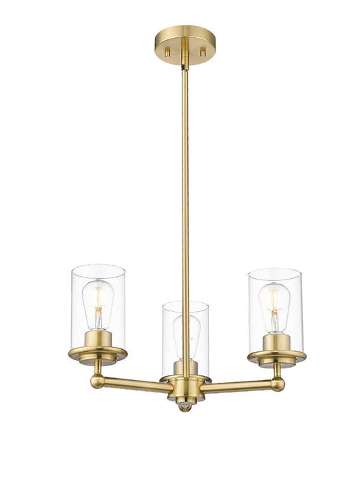 Z-Lite 742-3LG Three Light Chandelier, Luxe Gold