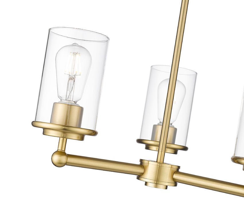 Z-Lite 742-3LG Three Light Chandelier, Luxe Gold