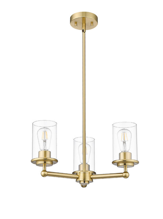Z-Lite 742-3LG Three Light Chandelier, Luxe Gold