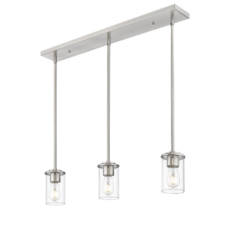 Z-Lite 742MP-3BN Three Light Pendant, Brushed Nickel