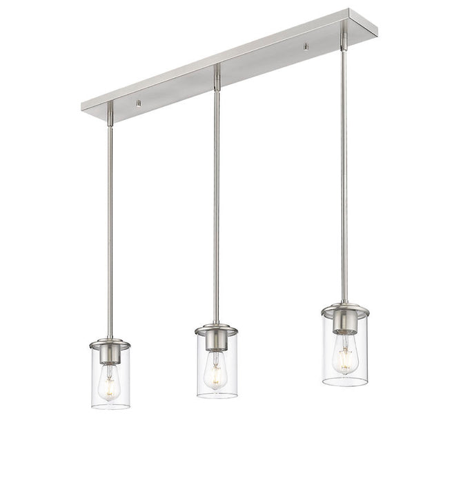 Z-Lite 742MP-3BN Three Light Pendant, Brushed Nickel