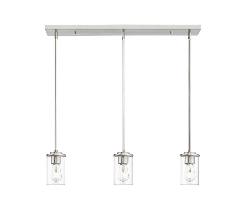 Z-Lite 742MP-3BN Three Light Pendant, Brushed Nickel