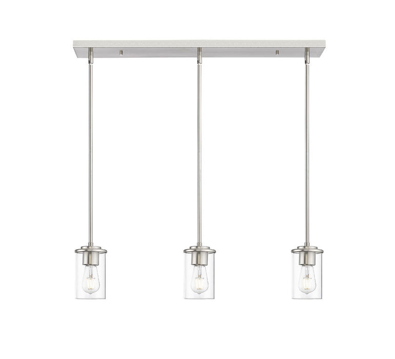 Z-Lite 742MP-3BN Three Light Pendant, Brushed Nickel