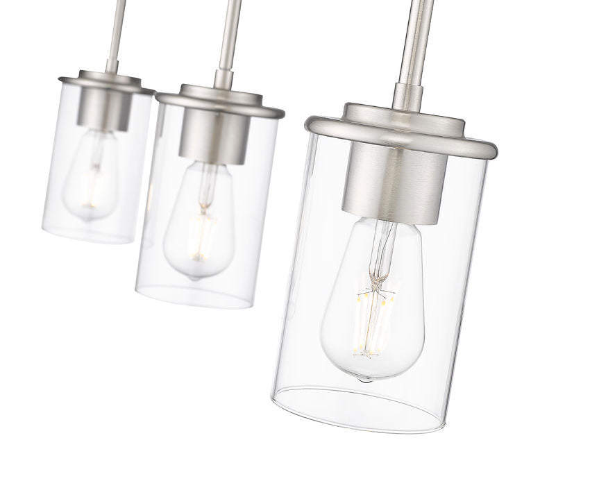 Z-Lite 742MP-3BN Three Light Pendant, Brushed Nickel