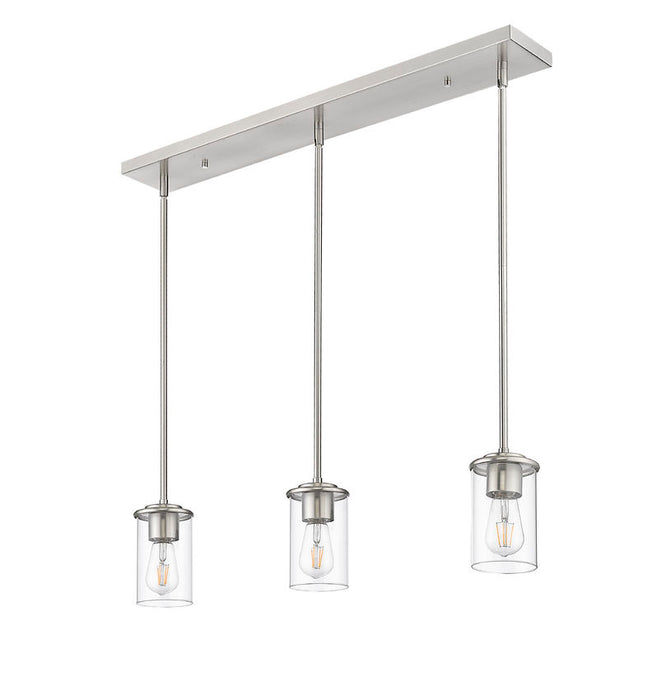 Z-Lite 742MP-3BN Three Light Pendant, Brushed Nickel