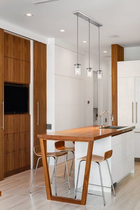 Z-Lite 742MP-3BN Three Light Pendant, Brushed Nickel