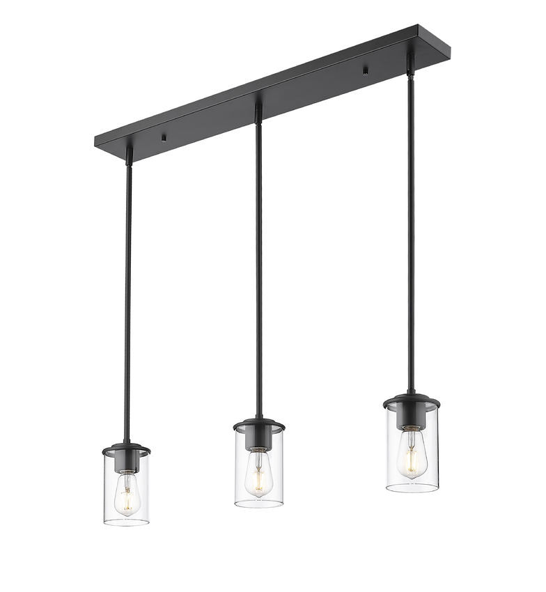 Z-Lite 742MP-3MB Three Light Pendant, Matte Black