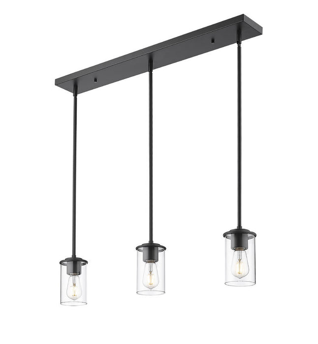 Z-Lite 742MP-3MB Three Light Pendant, Matte Black