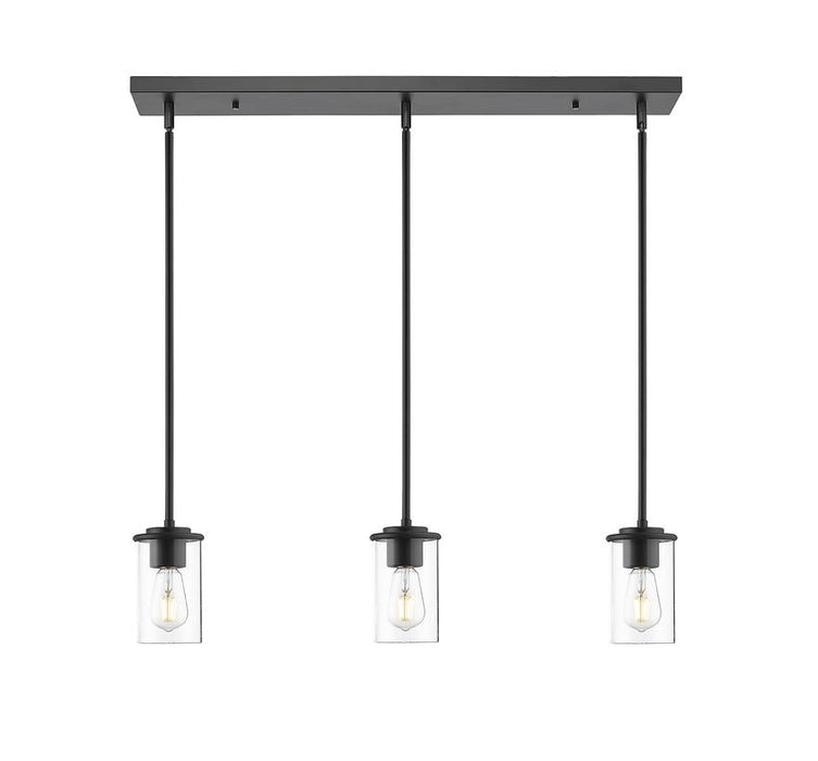 Z-Lite 742MP-3MB Three Light Pendant, Matte Black