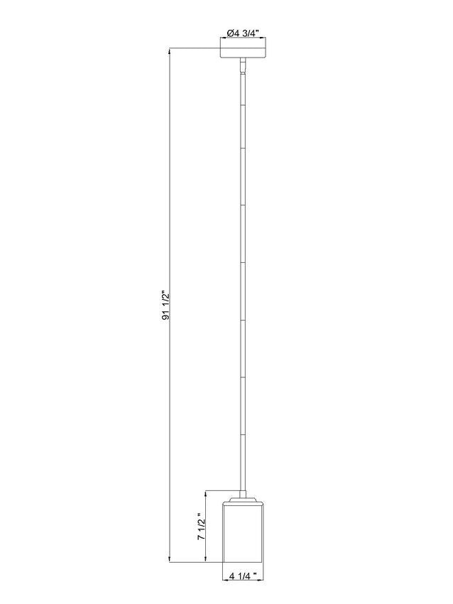 Z-Lite 742MP-BN One Light Pendant, Brushed Nickel