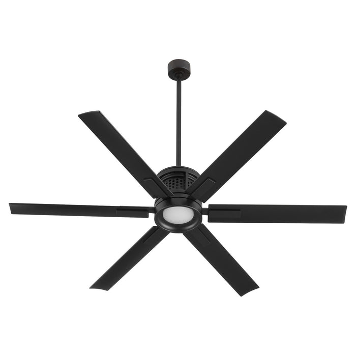 Quorum 10656-59 65" Patio Fan, Matte Black