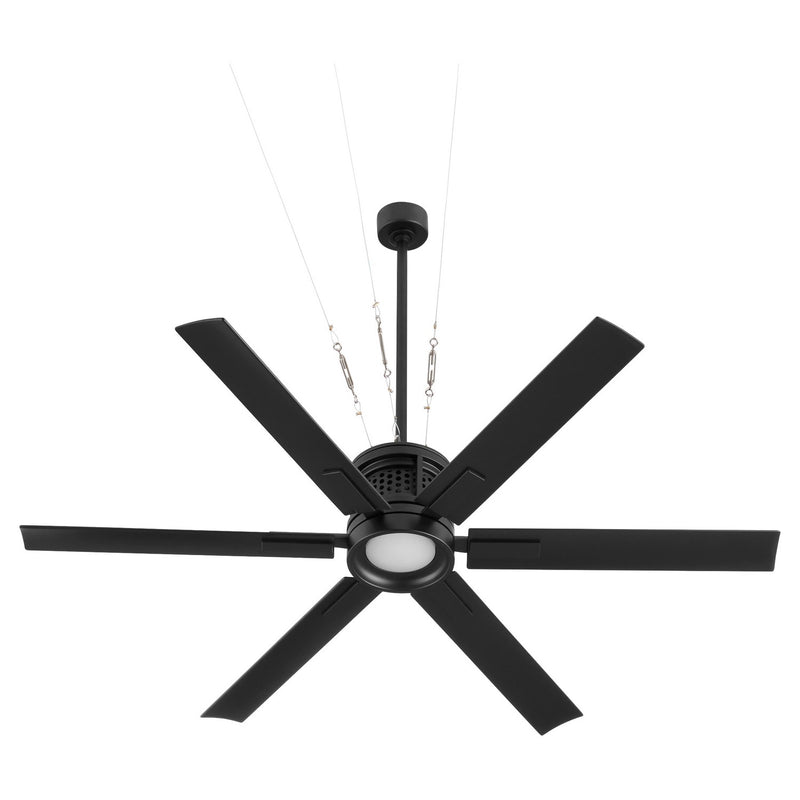 Quorum 10656-59 65" Patio Fan, Matte Black