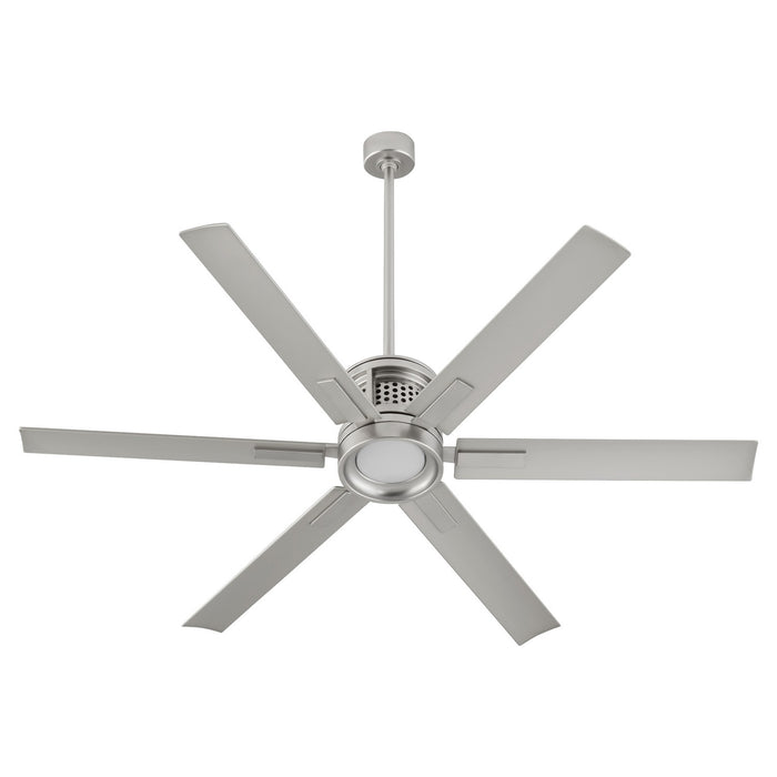 Quorum 10656-65 65" Patio Fan, Satin Nickel