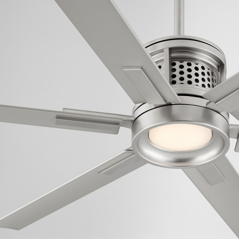 Quorum 10656-65 65" Patio Fan, Satin Nickel