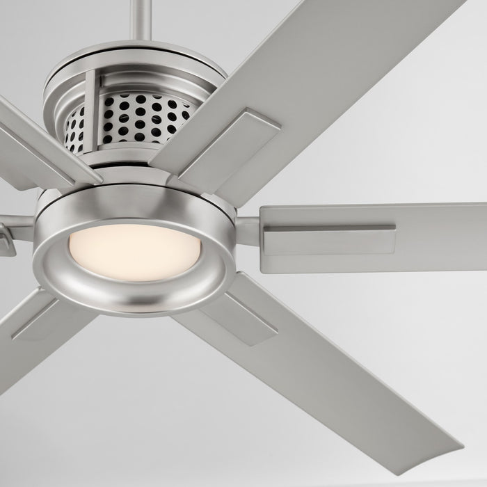 Quorum 10656-65 65" Patio Fan, Satin Nickel
