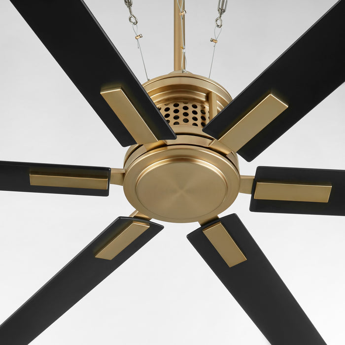 Quorum 10656-80 65" Patio Fan, Aged Brass
